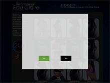 Tablet Screenshot of massagespaeauclaire.com